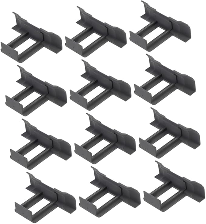 TOYANDONA 12pcs Solar Panel Drainage Clips Photovoltaic Frame Cleaning and Mud Removal Clamps Design for Efficient Water Management and Easy Maintenance