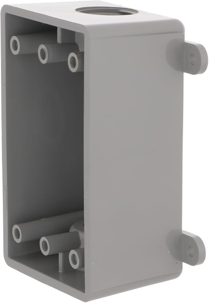 BELL PSB37550GY Single-Gang Weatherproof Three 1/2 in. or 3/4 in. Threaded Outlets, 2 in, Gray