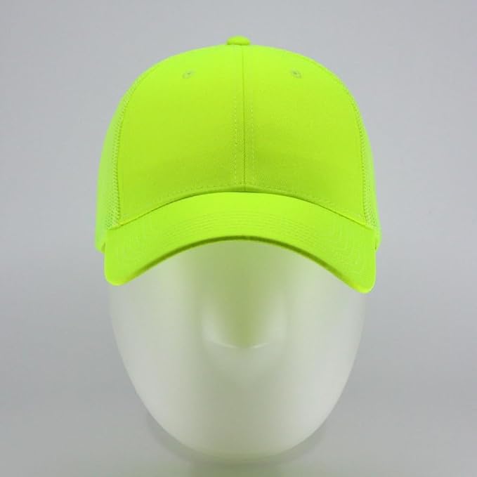 The Vintage Year Reflective High Visibility Piping Neon Polyester Twill Low Profile Structured Baseball Cap