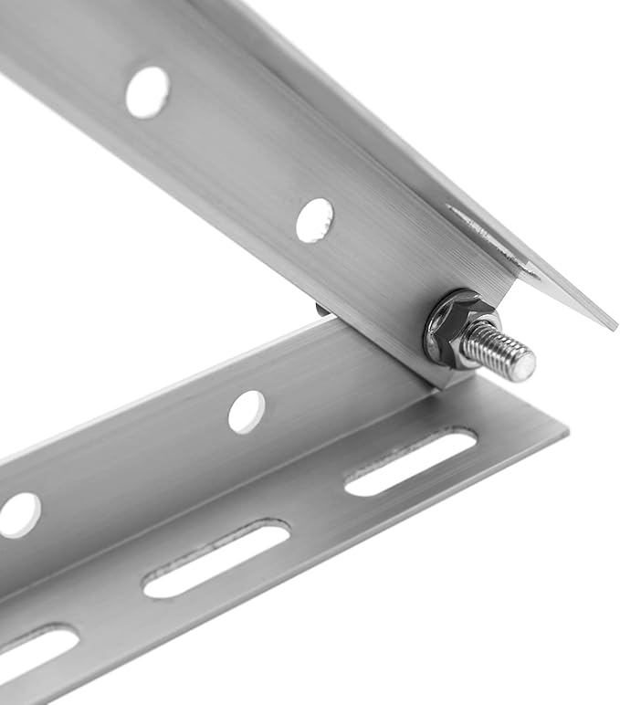 2 Pcs 45inch Adjustable Solar Panel Tilt Mount Brackets, with Foldable Tilt Legs, for Solar Panels Installed on Any Flat Surface for RV, Roof, Boat, Any Off-Grid Systems