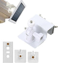 Gutter Mount for Ring, Arlo, Reolink Solar Panels, Adjustable Aluminum Bracket for Ring– Easy Installation, Perfect Sunlight Angle (White)