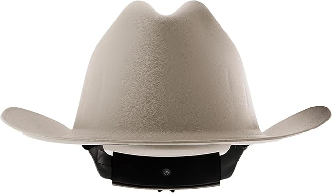 Jackson Safety Cowboy Hard Hat - Non-Vented, Full Brim, 4-Point Ratchet Suspension Safety Helmet for Men & Women - ANSI Z89.1 Class E & OSHA Compliant - Made in USA