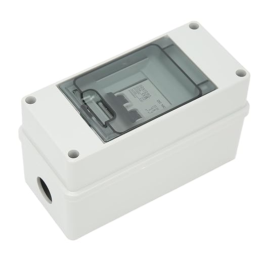 1000V 20A DC Miniature Circuit Breake, 2P PV System DC Mini Circuit Breaker with Box, IP65 Solar PV Disconnect Switch for PV Array, RV Solar