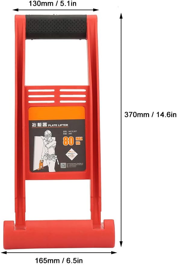 Drywall Tools Carrier, Plate Carrier with Carry Handle, Plastic Carry Panel Mover with 176 lbs Load for Plywood Panel Plasterboard Glass Board
