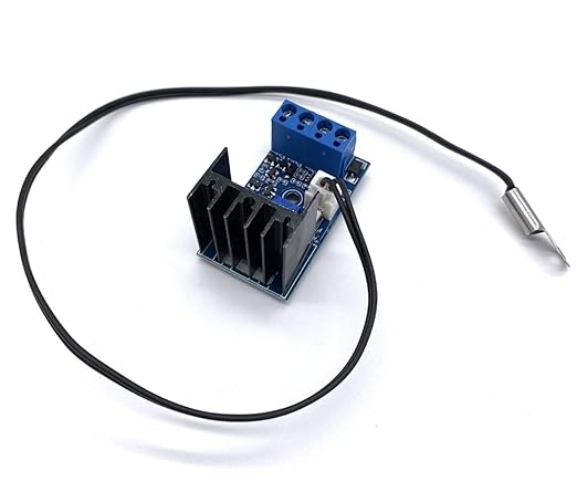 DC 12V 1A Automatic PC CPU Fan Temperature Control Speed Controller Case Fan Speed Governor with Sensor for 2 3 4 Wire Fan