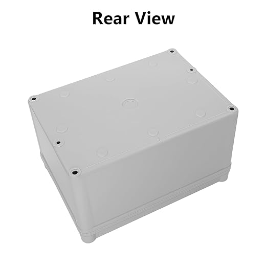 LeMotech Junction Box IP67 Waterproof Dustproof ABS Plastic Project Box for Electrical Outdoor Enclosure Gray 6.9 x 4.9 x 3.9 inch (175 x 125 x 100 mm),2 Pack