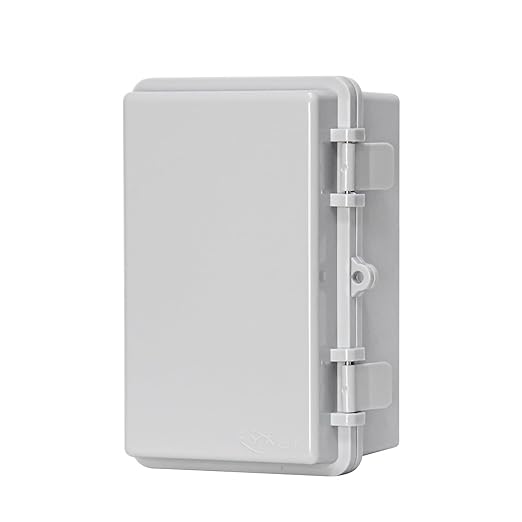 Outdoor Electrical Box Universal ABS Waterproof Junction Box, IP66 Dustproof Outdoor Electrical Box, Durable DIY Enclosure for Wiring Connection and Protection (8.2"x5.1"x4.3")