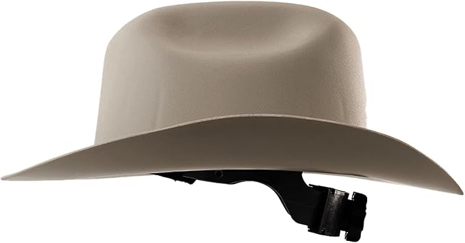 Jackson Safety Cowboy Hard Hat - Non-Vented, Full Brim, 4-Point Ratchet Suspension Safety Helmet for Men & Women - ANSI Z89.1 Class E & OSHA Compliant - Made in USA