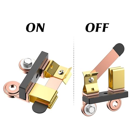 Side Post Knife Blade Master Switch 12V 24V Battery Disconnect Cut Off Shut Off for Auto Car RV-Marine Boat Truck Vehicle