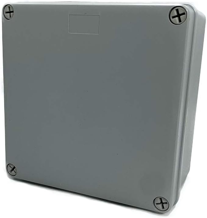 Co. 6" x 6" x 3" Weather & Dust Proof PS Plastic Junction Conduit Box Enclosure (5.5"x5.5"x3" Interior Dimension) 1 Pack