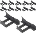 12pcs Solar Panel Water Guide Clips 30mm Stainless Steel Mud Clamp for Photovoltaic Panel Drainage and Cleaning Outdoor Solar Accessories