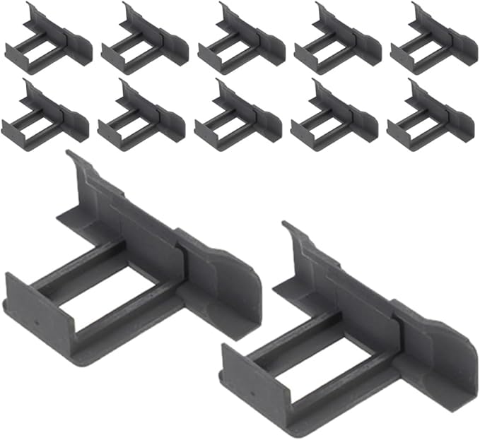 12pcs Solar Panel Water Guide Clips 30mm Stainless Steel Mud Clamp for Photovoltaic Panel Drainage and Cleaning Outdoor Solar Accessories
