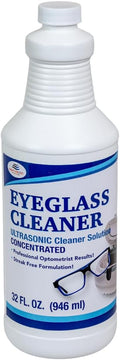 NORTHWEST ENTERPRISES Ultrasonic Cleaner Solution for Eyeglasses, Concentrated for Glasses Cleaning in Sonic and Ultrasonic Machines (32oz)