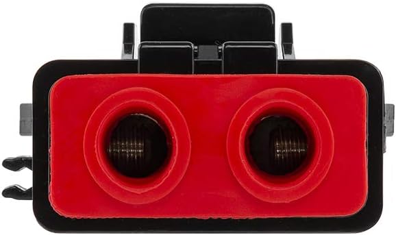 DS18 Hydro MFH4 - Marine Fuse Holder 4 AWG, Waterproof, Red Silicone Sheat, Included Brass Accessories