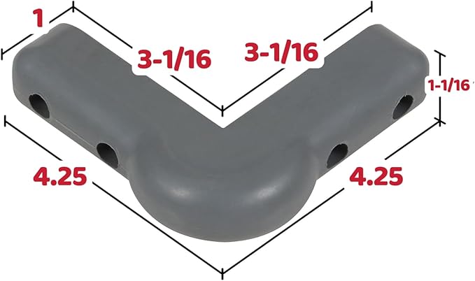 4.25 inch Rubber Corner Guard FZJ-03 Gray (4)