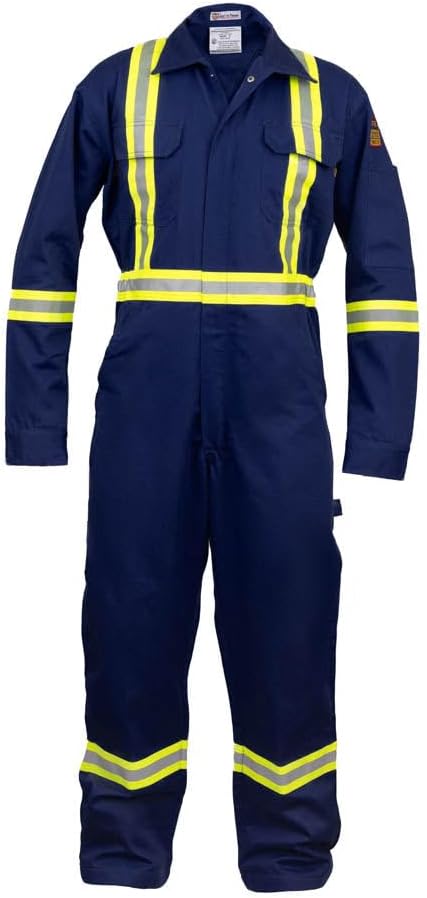 Flame Resistant FR High Visibility Hi Vis Coverall