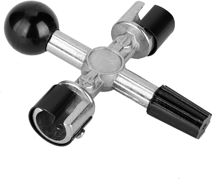 Aramox 4-Way Battery Terminal Cleaner, Steel Construction, Automotive Maintenance Tool for Battery Posts and Lugs