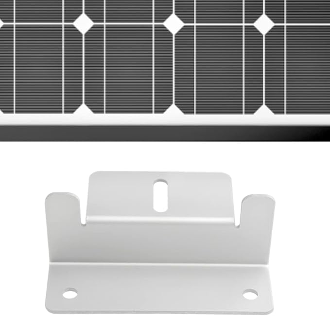 WMYCONGCONG 8 Pack Solar Panel Mounting Z Bracket Aluminum Brackets Roof Solar Panels Bracket with Nuts and Bolts for RV Roof Boat Wall Off Grid Installation