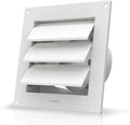 AC Infinity Wall Mount Duct Shutter, 6” Outdoor Louver Gable Vent Hood for Home Attic Grow Tent HVAC Systems