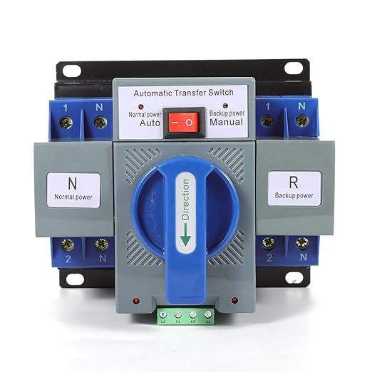 Dual Power Automatic Transfer Switch 110V 2P 63A Generator Changeover Switch 50/60Hz