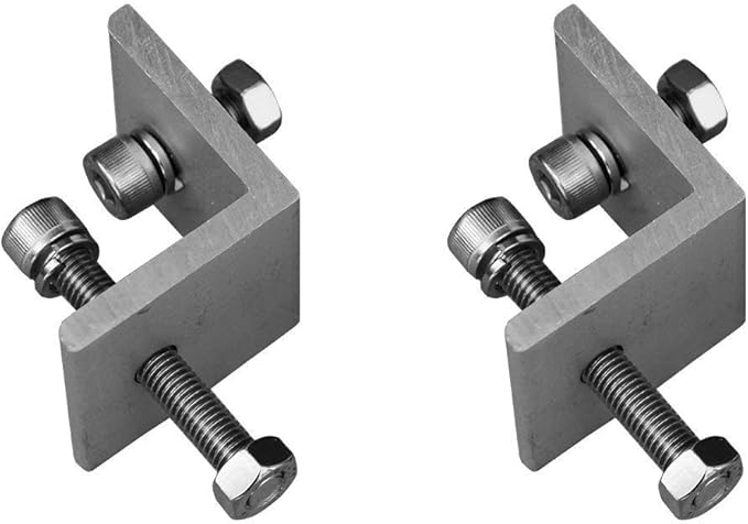 Renogy Adjustable Solar Panel Tilt Mount Brackets support up to 150 Watts Solar Panel for Roof, RV, Boat and Any Flat Surface, for on-grid/off-grid systems (Mount Only), Silver
