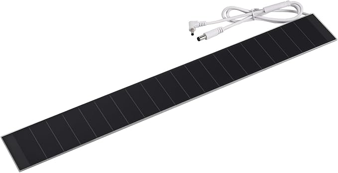 11V 3.5W Solar Panel for Motorized Shades – Dual DC Plugs (5.5x2.1mm & 3.5x1.35mm) – Solar Power for RTS Shades & Blinds