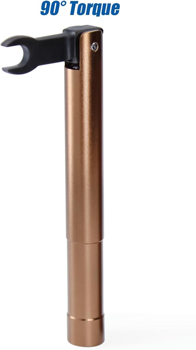TOJOIN 1 pcs SMA Torque Wrench for RF Connector 8 in·lbs (0.9 N·m) Opening 8mm (5/16") for SMA 3.5mm/2.92mm Adapter Convertor Portable Spanner for Professionals Industry Brown