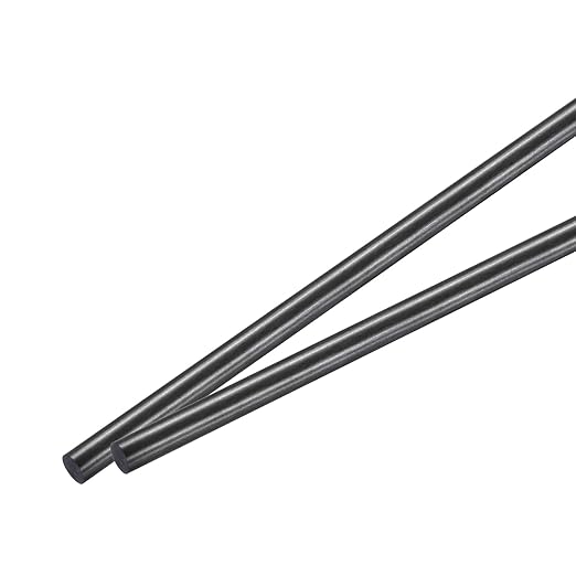 MECCANIXITY Carbon Fiber Rod, 7mm x 150mm Carbon Rod Bar for RC Airplane DIY Craft Kite Wing Tube Quadcopter Arm Repair Pack of 2