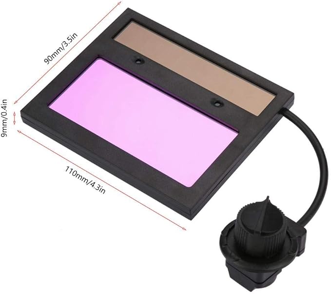 Auto Darkening Welding Lens, Welding Helmet Lens TX500C 11090mm Solar Panel Welding Helmet Lens Welding Helmet Mask Automation Filter Shade Eyes Goggles