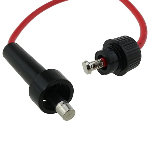6IN1 Wired Mounting Fuse Holder with 5pcs 6x30mm 1A Fuse