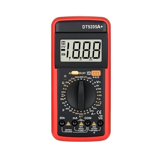 DT9205A+ Digital Multimeter, 1000V True RMS Auto-Ranging Voltmeter, Professional Electrician Tools with Temperature/Diode/Continuity Test, Anti-Burn & Full Protection for Home/Car/Industrial Use