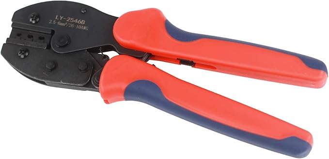 Solar Crimping Tool Kit LY-2546B Crimping Pliers with Male Female Solar Cable Connectors, Solar Spanner Wrench for Connectors Solar Panel 2.5/4/6mm² AWG14/12/10