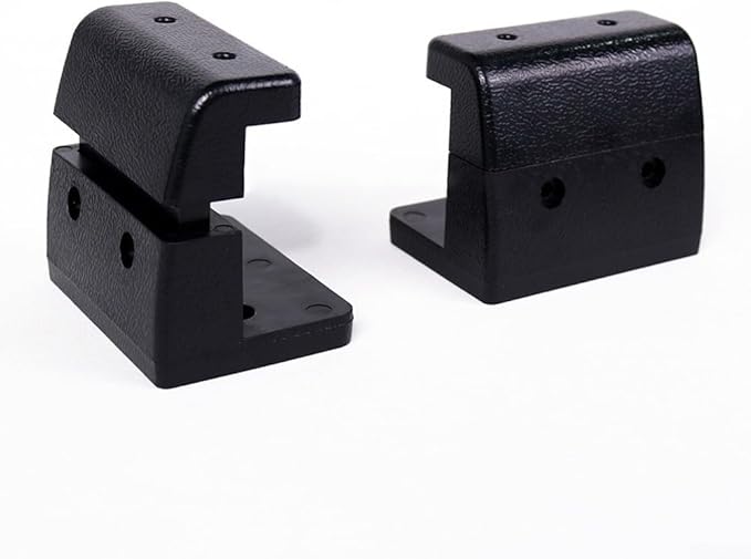Solar Panel Mounting Brackets Kit with Screws UV Resistant ABS No Drill Waterproof Black Quick Install System for RV Boat Deck 6 Brackets 48 Screws Enhanced Solar Efficiency Wind Deflector Design