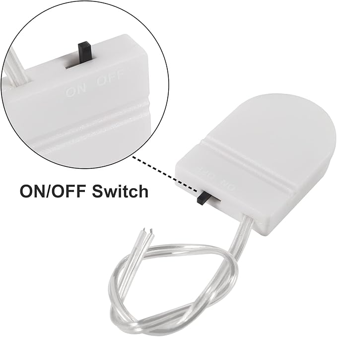 Alinan 5pcs Button Battery Holder Coin Cell Battery Holder with Switch CR2032 1 X 3V Battery Holder Battery Storage Boxes Cover with Wires On ON-Off Switch Socket Container (White)