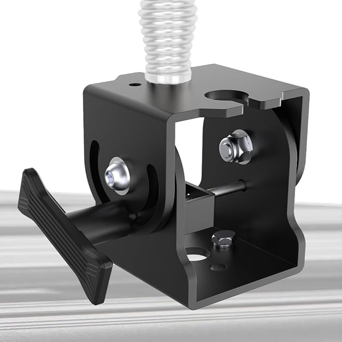 Folding Antenna Mount - Roof Rack Mounting Bracket Kit, Fits Crossbars and Platforms, Folding Aerial Bracket for Antennas, Flags and Small LED Light - Channel Mount