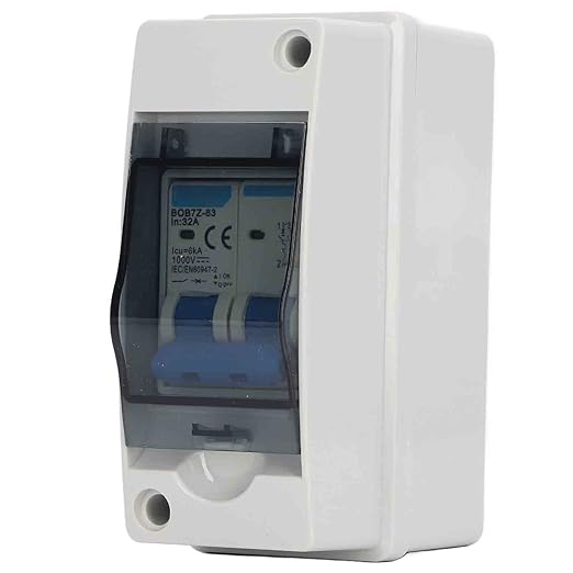 DC Miniature Circuit Breaker PV DC Circuit Breaker, IP65 Waterproof DC Isolator Switch Solar Disconnect Switch 32A 6KA 1000V, Circuit Breaker for PV Solar Panel Connected System