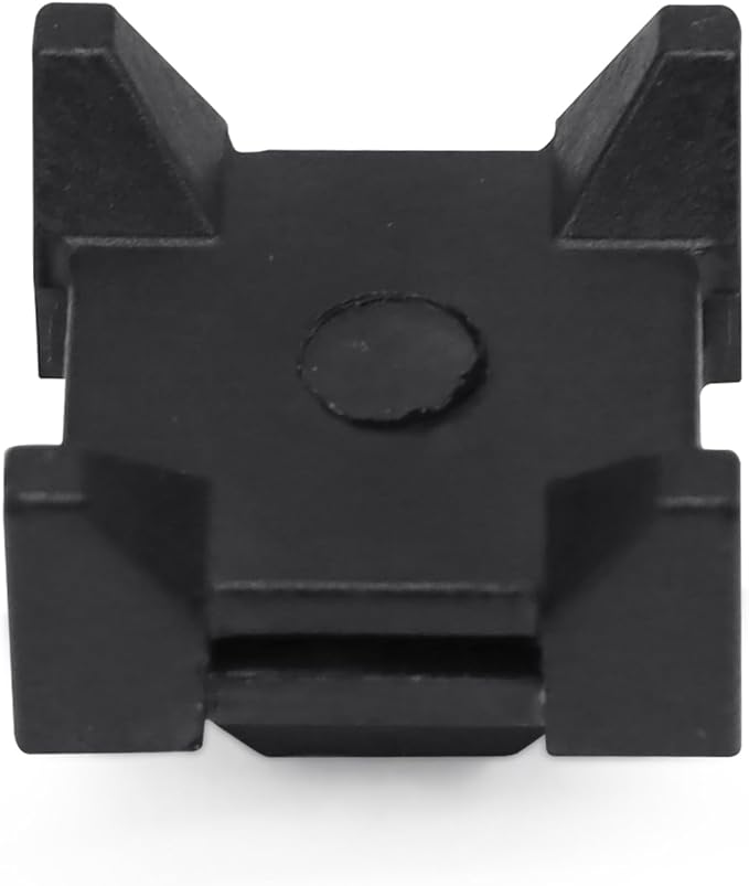 25 Pieces Plastic Cable Zip Tie Mounting Block, Cables Base Fixture, Wire Clips, Management Fastener for 40 Series Aluminum T-Slot Extruded Profiles