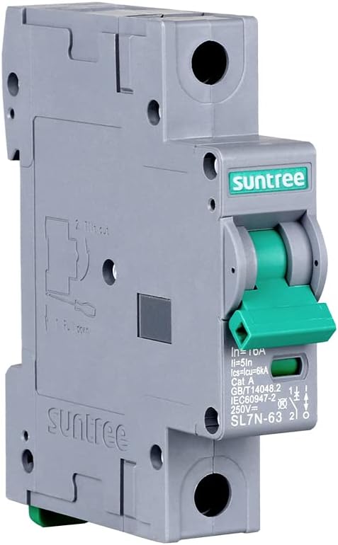 Renogy Suntree 50 Amp Single-Pole DC Circuit Breaker for Off-Grid Solar System, PV Combiner Box, Breaker Box