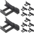 12pcs Solar Panel Water Drain Clips Guide Clamp Abs Material for Outdoor Module Maintenance