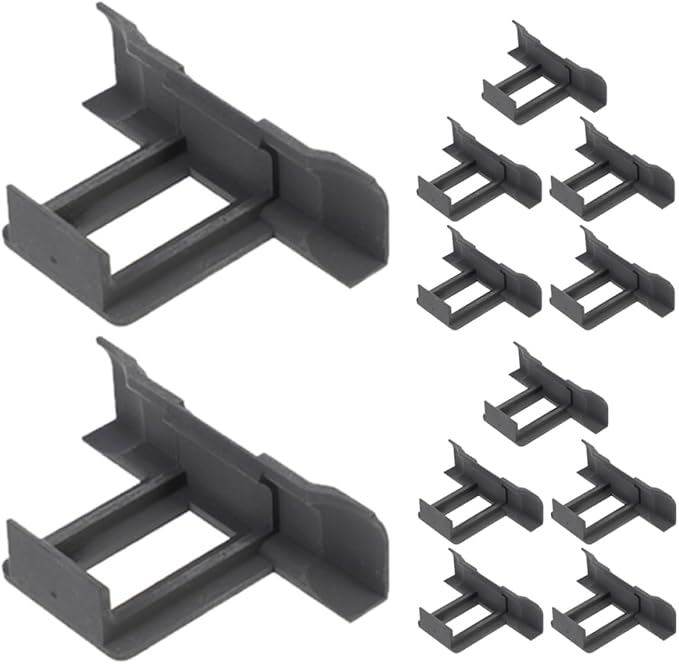 12pcs Solar Panel Water Drain Clips Guide Clamp Abs Material for Outdoor Module Maintenance