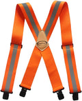 MELOTOUGH Reflective Safety Suspenders|Work Suspenders with Hi Viz Reflective Strip Hold Up Tool Belt Suspenders