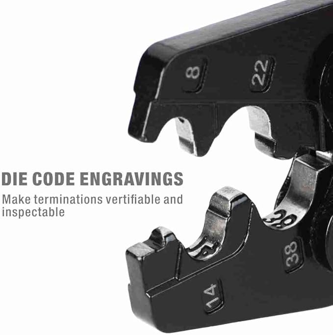 iCrimp Crimper for AWG 8-2 Works for Non-Insulated Terminals and Butt/Splice/Open/Plug Connectors for Auto Electrical,Marine,Motorcycle Wiring Repairs,Loom Assembly