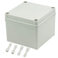 Zulkit Junction Box ABS Plastic Dustproof Waterproof IP67 Junction Boxes Universal Electrical Project Enclosure DIY Electronic Project Box Grey 4.92 x 4.92 x 3.94 inch (125 x 125 x 100 mm)