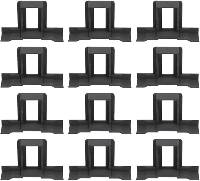 12pcs Solar Panel Water Guide Clips 35mm Photovoltaic Drainage Buckles for Removing Stagnant Water and Mud Solar Panel Accessories for Outdoor Installation