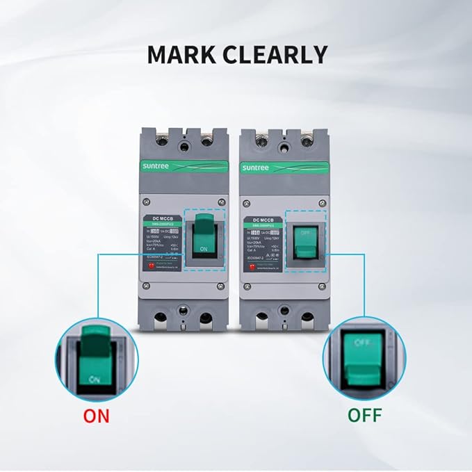 Renogy Suntree 160 Amp 2-Pole DC Circuit Breaker for Off-Grid Solar System, Molded Case