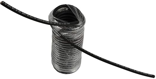TEMCo 10 AWG Solar PV Wire, 30 ft Black, Bare Copper, Made in USA