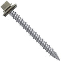 Metal Roofing Screws: (250) 10 x 2 Ash Gray Hex Head Sheet Metal Roof Screw. Self Starting Metal to Wood siding Screws. EPDM Washer. Colored Head