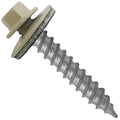Metal Roofing Screw: (250) 12 x 1-1/2" Ivory Hex Sheet Metal Roof Screw. Sharp Point Metal to Wood siding Screws. 5/8" EPDM Washer.