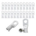 2 AWG 5/16" Stud (25 pcs.), Heavy Duty Tinned Battery Cable Lugs 2 Gauge Wire Connectors 2 AWG Copper Ring Terminals Copper Wire Lugs