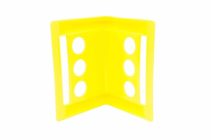 Mytee Products Flatbed Edge Protectors Kit - 20 Pack Yellow Plastic Corner Protectors (4" x 6") & 20 Pack Blue Plastic Corner Protectors (4" x 10") with Carrying Bag